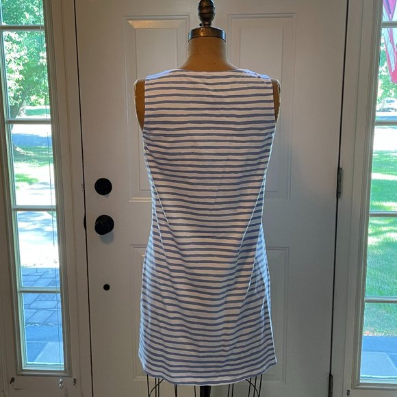 HiHo Hydrangea Chalk Stripe Tank Dress - Picture 2 of 7
